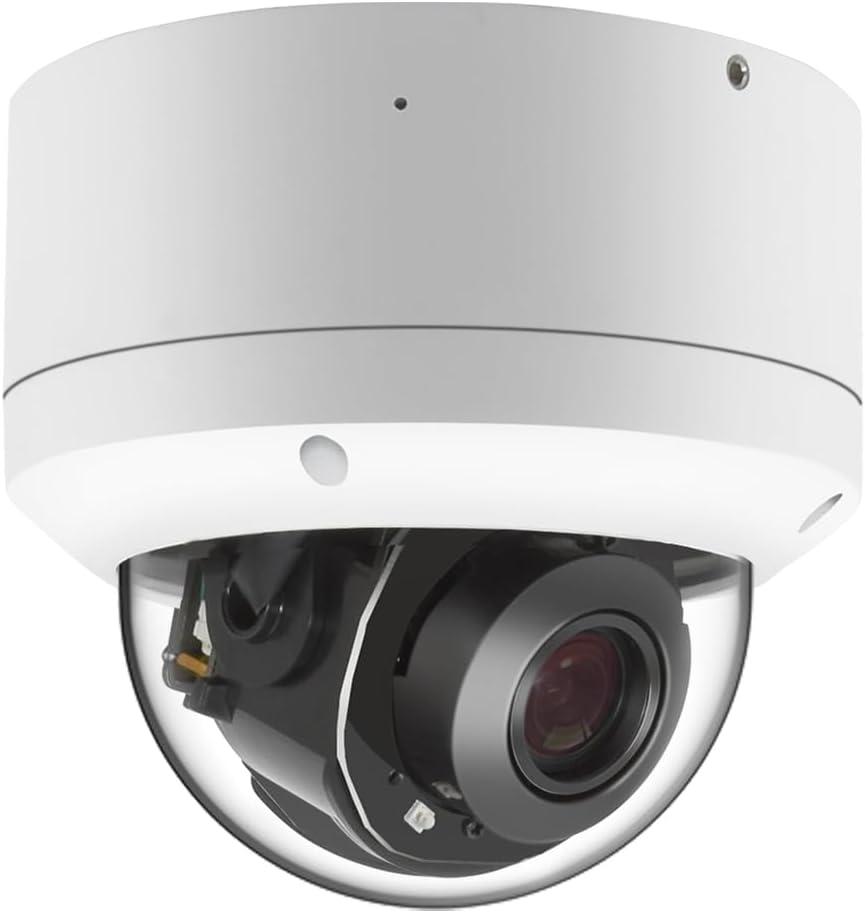 Security 5.0MP H.265 POE IP PTZ Camera, 5X 2.7-13.5mm AF Lens, IP66 Waterproof Outdoor/Indoor Vandalproof Network Dome Camera, Audio in, 98ft Night Vision