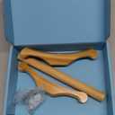 BENECREAT Niddy Noddy, Burlywood Wooden Spinning Tool for Yarn Spinning, Handspun Yarn, Ply, Creating Skein, 7.87x6.3x0.8 Inch