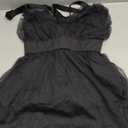 XXTAXN Women's Sexy Deep V Neck Split Cocktail Party Formal Bridesmaid Maxi Dress (Black), Size XL