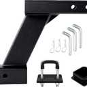 10000lbs 10-Inch Hitch Receiver Extension Riser, 2 Inch Receiver with 9" or 11" Adjustable Length & 10" Drop, Includes 3-Pack Hitch Pins, Universal Trailer Cap and Stabilizer - Trailer Hitch Adapter