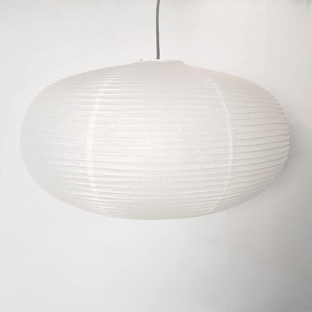 large White Oblate Pendant Lamp Shade 55.5cm(21.85in) Chinses lantern Home Decor Paper Ceiling Lampshade