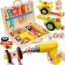 Kids Tool Set Toy with Drill, Stem Montessori Toys 