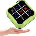 Tic-Tac Toe Game for Kids: 4-in-1 Electronic Handheld Puzzle Game - Portable Sensory Toy for Kids Age 6-12 Years Old Travel School Family Fun - Birthdays Gift for Boys Girls