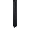 Adonai Hardware 12.50" "Bedaiah Hand-Forged Iron Door Pull with Back Plate - Matte Black