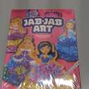 Dan&Darci Jab Jab Art Magical Princesses Kit - Easter Gifts for 5 Year Old Girls - Easter Arts and Crafts for Kids Ages 4-8, 4-6 - Mess-Free Craft - Birthday Gift Ideas for Girls Ages 4, 5, 6, 7, 8, 9