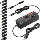 SHNITPWR 144W Universal Power Supply Adjustable DC 36V 30V 24V 20V 19V 14V 12V 9V AC/DC Adapter 100V~240V AC to DC Variable Power Converter 9V ~ 36V 4A 144W Power Adapter with 14 Tips 5.5x2.5mm