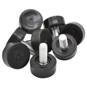 8 Pack 3/8" Wire Shelving Rack Thread Leveling Feet Bolt, Furniture Adjustable Leg for Chair Stool Table Cabinet Cupboard Couch Desk Sofa