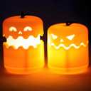 6-Pack Halloween Pumpkin Lantern, Collapsible Jack O Lantern Pumpkins with Lanyard  Light up Pumpkin for Halloween Party Favors, Outdoor Party Decoration, Haunted House & Tabletop Decor