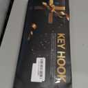 Wall Mounted Mountain Key & Mail Holder with Shelf | Metal Key Organizer with 2 in 1 Key Hooks for Entryway, Hallway, Office