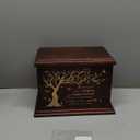 Cremation Memorial Urns for Human Ashes Adult Male Female, Wooden Box and Casket for Ashes Men Women Child, Large Burial Funeral Urns, Holds Up to 270 LBS