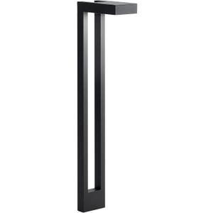 Kichler Two Arm Contemporary Path Light in Black Brass, Landscape Lighting for Pathways, Walkways and Garden Beds, (3" x 22" x 6"), 15844BKB, Medium