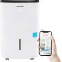 Honeywell 3000 Sq. Ft. Energy Star Smart Dehumidifier for Home Basements & Large Rooms, with WiFi, Alexa Voice Control and Anti-Spill Design - TP50AWKNR