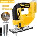 2900RPM Brushless Curve Saw 20V Cordless Electric Jig Saw Portable Multif