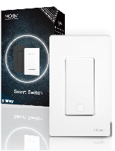 MOES Zigbee 3 Way Light Switch, 1 Gang Smart Wall Switches Single Pole, Require Neutral Wire, Support Remote Control, Compatible with Alexa/Google Assistant