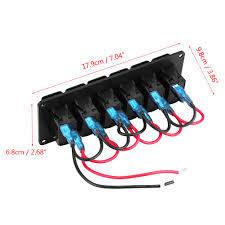 DC12V/24v6 Gang Switch Panel