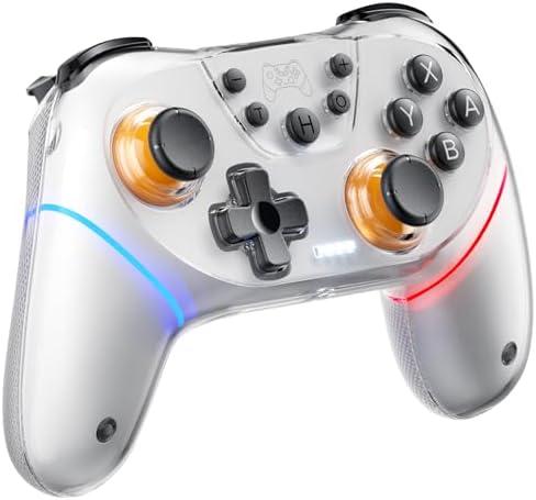Honghao Game Controller Compatible for Switch/Switch 2/ Tesla 2025 New Model (White)