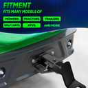 Universal Mower Trailer Hitch with 2in Receiver, Zero Turn Lawn Mower Tow Hitch Receiver for UTV Tractor Golf Cart,6mm Thickened Heavy-Duty Trailer Hitch Receivers with Chain Slot Pin Hole