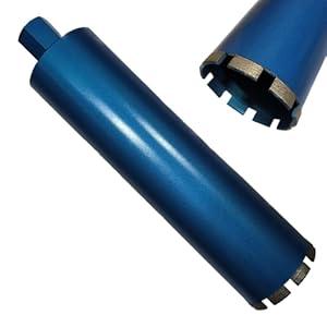 4 inch Core Drill Bit Diamond Laser Welded Core Bit Wet for Hard Concrete, Masonry, Brick and Block 15" Drilling Depth, 1-1/ 4"-7 Arbor, Wet Drilling