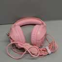 ZIUMIER Z20 Pink Gaming Headset with Microphone, Compatible with PS4 PS5 Xbox One PC Laptop, Over-Ear Headphones with LED RGB Light, Noise Canceling Mic, Stereo Surround Sound (Pink)