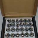 MIKKUPPA M12x1.5 Lug Nuts - Replacement for 2006-2020 Ford Fusion, 2000-2019 Focus, 2001-2023 Escape Aftermarket Wheel - 20pcs Chrome Closed End Lug Nut (Silver)