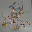 EdenseeLake 30 Pcs Mini Christmas Ornament, Small Resin Metal Haning Christmas Ornaments with String for Christmas Tree Decoration