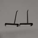 HUHOLE 50 Pack Gridwall Hooks 4 Inch  Black Metal Display Hangers for Wire Grid Panel  Heavy Duty Retail Store Fixtures, Garage Organizer, Craft Fair & Jewelry Rack (20lbs Capacity)