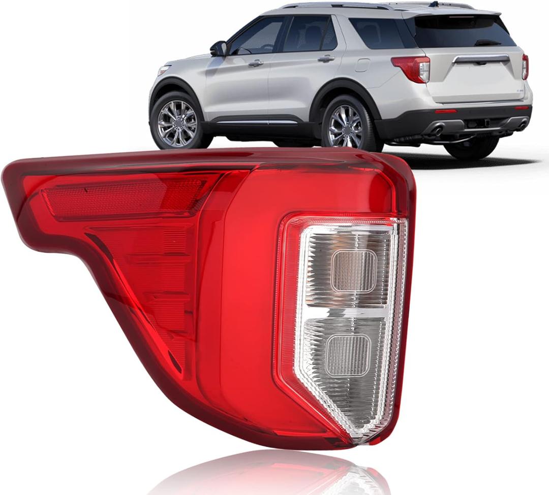 Tail Light Rear Brake Lamp For Ford Explorer 2020 2021 2022 2023 Replaces LB5Z13405F FO2800275 (Left Driver Side)