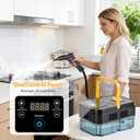 Steam Cleaner 1500W 15s Fast Heat, Handheld Multi-Surface Steam Cleaner for Home with 6 Settings, 40.58oz Tank & 16 Accessories for Deep Cleaning Floors, Tile, Grout, Kitchen, Car, And Home
