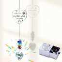 2 x Dog Memorial Gifts for Loss of Dog, Pet Memorial Suncatcher, Pet Sympathy Gifts, Heart Shaped Suncatcher with Personalized Words, Remembrance Bereavement Gift for Loss of Dogs Cats