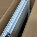 Doggy Door for Sliding Glass Door, Adjustable Height 75 4/5" to 80 3/10" Sliding Door Dog Door Insert, Suitable for Small Doggies Up to 25 lbs, Medium, White