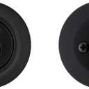 Kwikset 660 Deadbolt Deadbolt Lock, Matte Black Round Exterior Keyed Front Entry Door, Pick Resistant SmartKey Rekey Security, Single Cylinder Dead Bolt