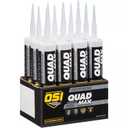 OSI Quad Max Window, Door and Siding Sealant, White, 9.5 fl oz Cartridge, 12 Pack