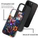 Case Compatible with iPhone 11 Pro Max,Fall Prevention Bright Hybrid 2-Layer Hard Shell Phone Case for Girls Boys,Colorful Floral Flower Art