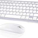Wireless Keyboard and Mouse Compatible with iMac MacBook Air/Pro (Bluetooth and USB)