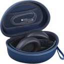 Hard Headphone Case for Beats Solo 4, Studio Pro, Solo 3, Studio 3, Solo 2,Over Ear Headphone Carrying Case with Storage Cable Bag Strap for Travel (Blue)