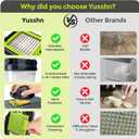 Vegetable Chopper,12-in-1 Multifunctional Food Chopper,Professional Onion Chopper with 7 Blades,Vegetable Cutter with Container for Salad,Potato,Carrot,and Garlic; Essential Kitchen Tool(Grey) (Gray)