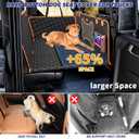 Dog Car Seat Cover for Back Seat Hard Bottom,Truck Rear Seat Extender