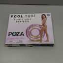 POZA Inflatable Pool Float Tube  Sparkly Confetti Swim Ring, Heavy Duty UV Resistant Inflatable Tube Pool Float for Kids & Adults  Multiple Colors & Sizes  Beach, Lake & Pool Party Float (36", Purple Gold)