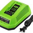 40V Charger Replacement for Greenworks 40V Battery Charger 29482 Compatible with Batteries 29462 29472