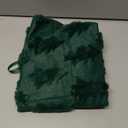 EKOREST Fluffy Plush Christmas Tree Skirt 36 Inches, Solid Green Trees Soft Faux Fur Pencil Tree Skirt, Winter Xmas Tree Mat for Home Party Holiday Decorations