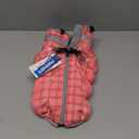 FUAMEY Dog Coat for Small Dogs, Waterproof Dog Winter Jacket with Harness Built in Puppy Cold Weather Coats Reflective Pet Vest with Zipper Warm Fleece Dogs Snowsuit Windproof Rose Plaid S