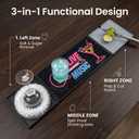 24x6 Trifold Bar Mat with Cutting Board,Music Pattern