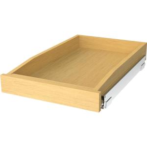 Wooden Pull out Cabinet Organizer 14" W x 21" D x 3.35" H, Heavy Duty Slide Out Drawers Pull-Out Home Organizers for Kitchen Cabinets