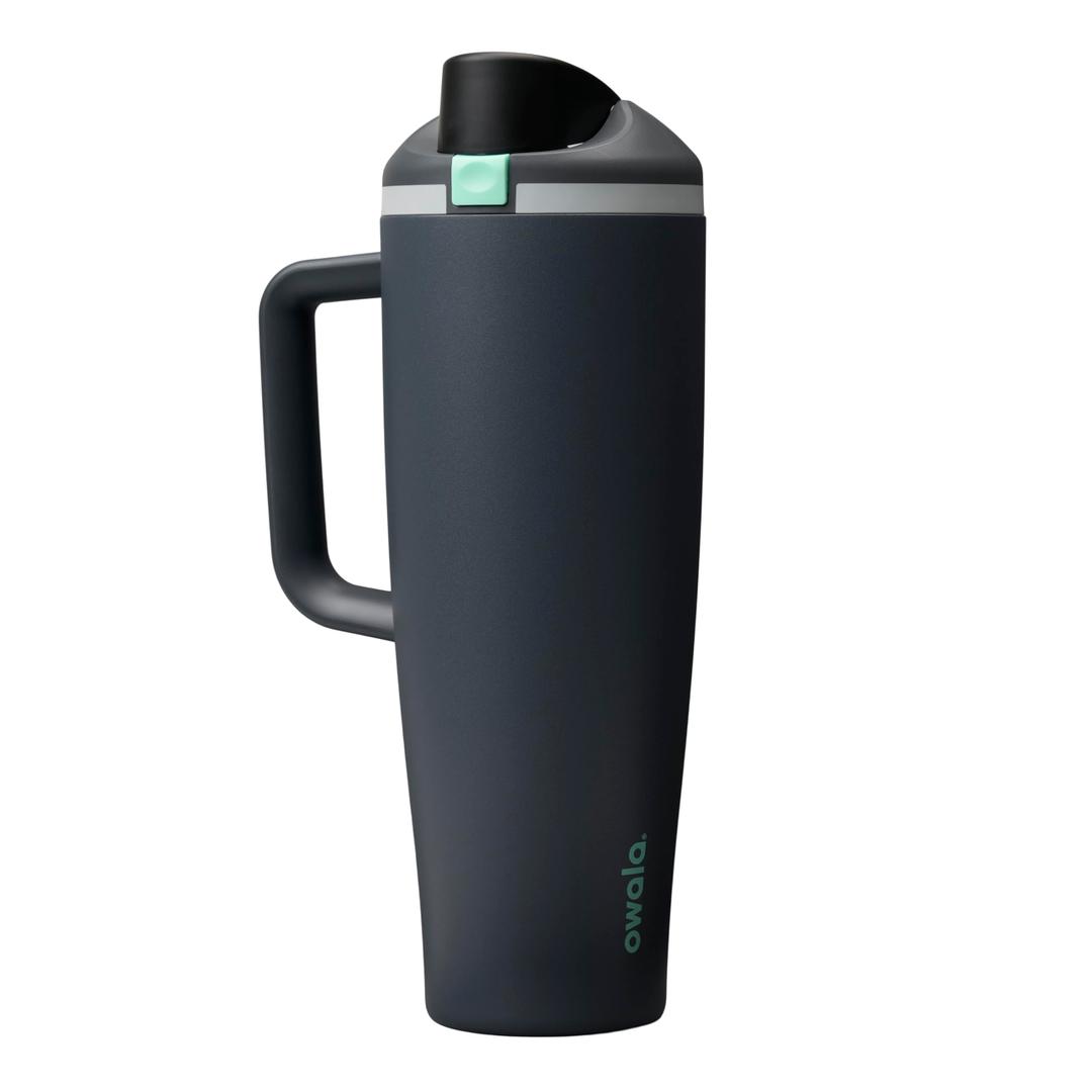 Owala FreeSip Sway Insulated Stainless Steel Water Bottle with Two-Way Spout, Built-In Straw and Bucket Handle, Made for Travel, School, and Sports, 40oz, BPA Free, Leak Proof, Foggy Tide
