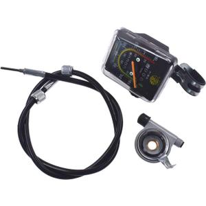 HGC Resettable Speedometer Odometer Gauges Analog Classic Style Vintage Universal For 26" Motorized Bike Exercycle