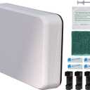 White - Jumbo Size 6.5" x 4.75" x 0.87" Stern Pad, Screwless Transducer Mounting Plate kit, Marine-Grade Transducer Mounting Board Hardware Kit (for Large 3D Scan Transducers)