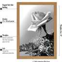 Americanflat 12x18 Poster Frame with Polished Plexiglass - Wide Picture Frames Made of Engineered Wood for Vertical or Horizontal Wall Display - Epic Collection - Dark Oak