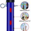 Outdoor Portable Volleyball Net System - Adjustable Height Poles with Soft Volleyball Ball, Pump, Hammer, Boundary Line, and Carry Bag for Backyard, Beach, Lawn, 32 feet by 3 feet