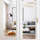 48"x 14" Door Mirror, Full Length Wall Mounted, Over The Door Mirror, Full Body, Hanging Rectangle-White