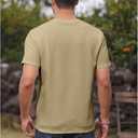 Angbater Men's Crewneck T-Shirt Fashion Short Sleeve Geometric Texture Tees Casual Summer Basic Tops